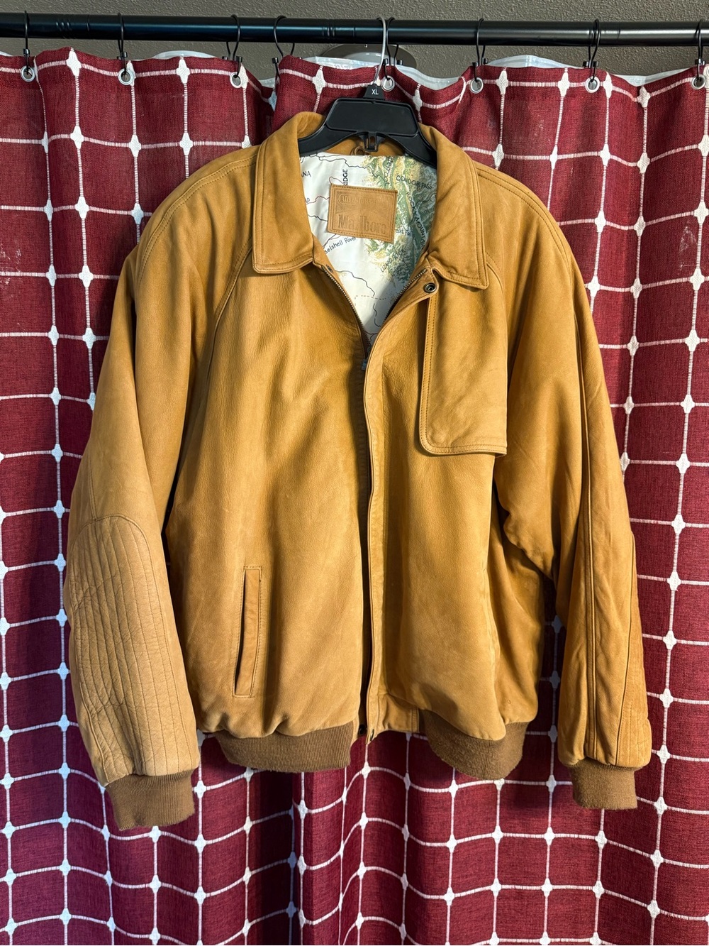 Marlboro Adventure Team Leather Bomber Jacket